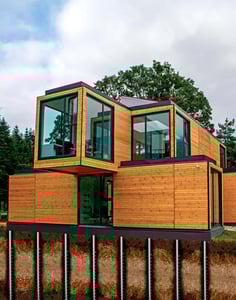 Modular house build with GroundPlug® TwisterTM Screw Pile Foundations.