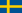 The national flag of Sweden