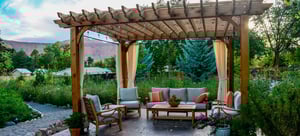 Pergola with a view.