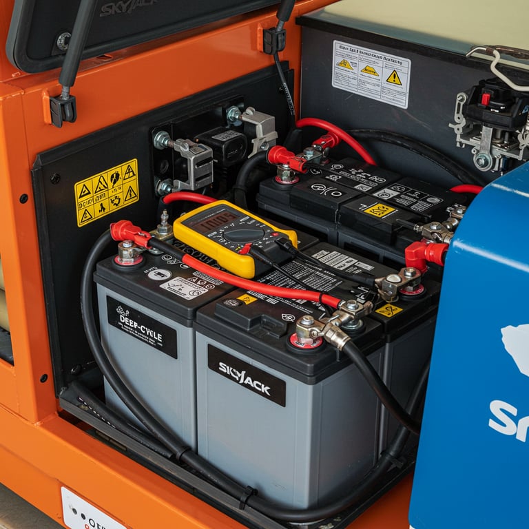 Complete Guide to Charging and Maintaining Skyjack Scissor Lift Batteries