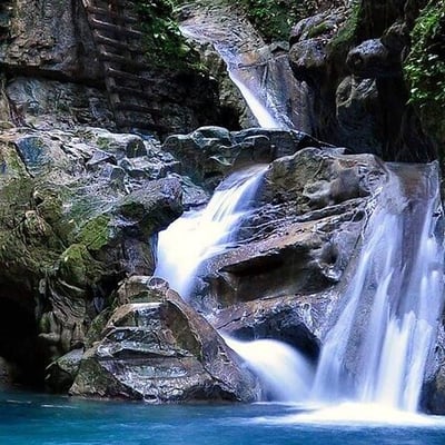 Damajagua waterfalls of the Dominican Republic