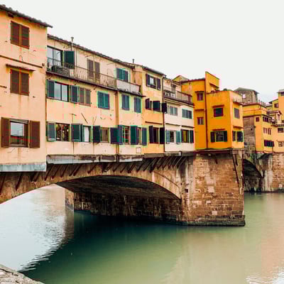 Florence's Ponte Vecchio bridge over the Arno River