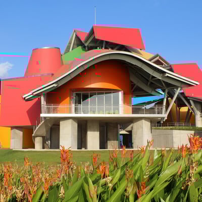 The colorful geometric architecture of Panama's Biomuseo