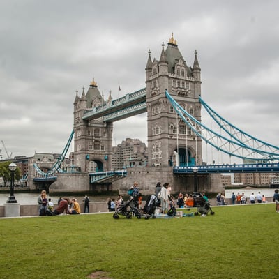 Tower Bridge spanning the River Thames in London
