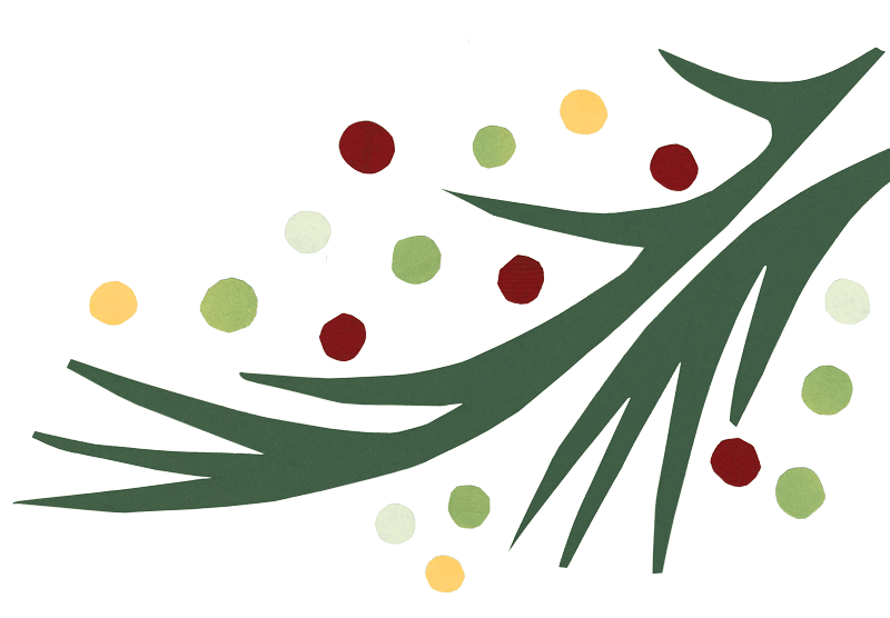 Branch of Christmas tree