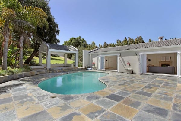 North facing Constantia home situated privately with a superb garden