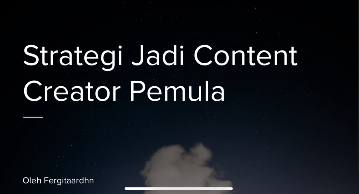 image for [GRATIS] Strategi Jadi Content Creator Pemula button