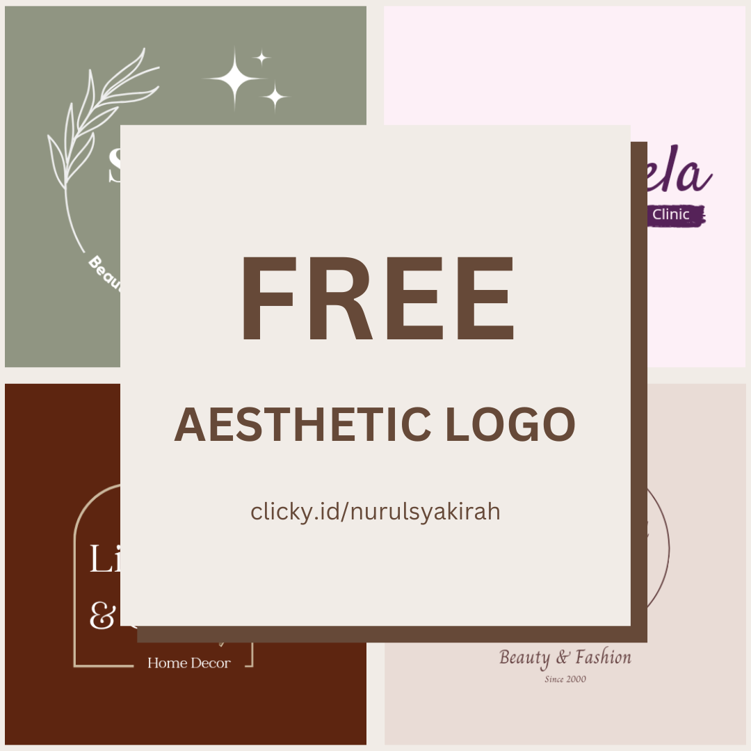 image for [FREE] Aesthetic Logo Template - Editable by Canva button