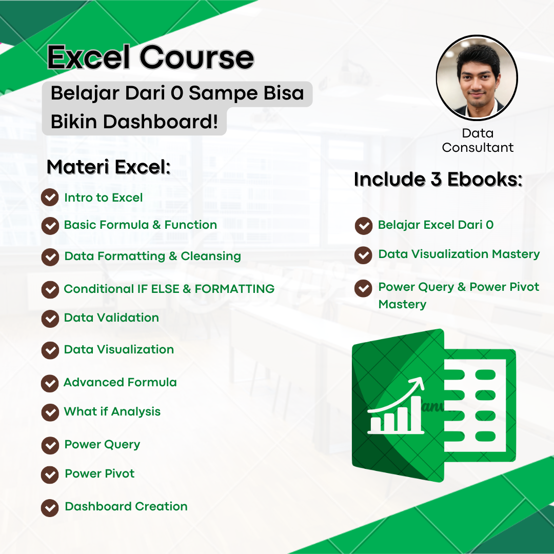 image for Belajar Excel Dari Nol Sampe Bisa Bikin Dashboard Interaktif, Disc 90% Hari Ini Aja! ✅ button