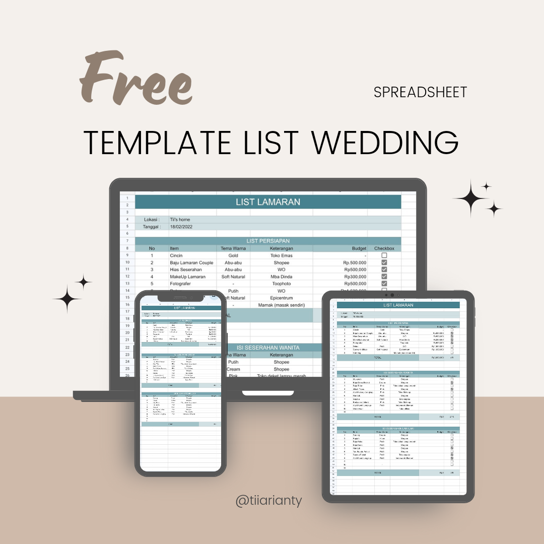 image for Free Template List Persiapan Lamaran-Wedding button