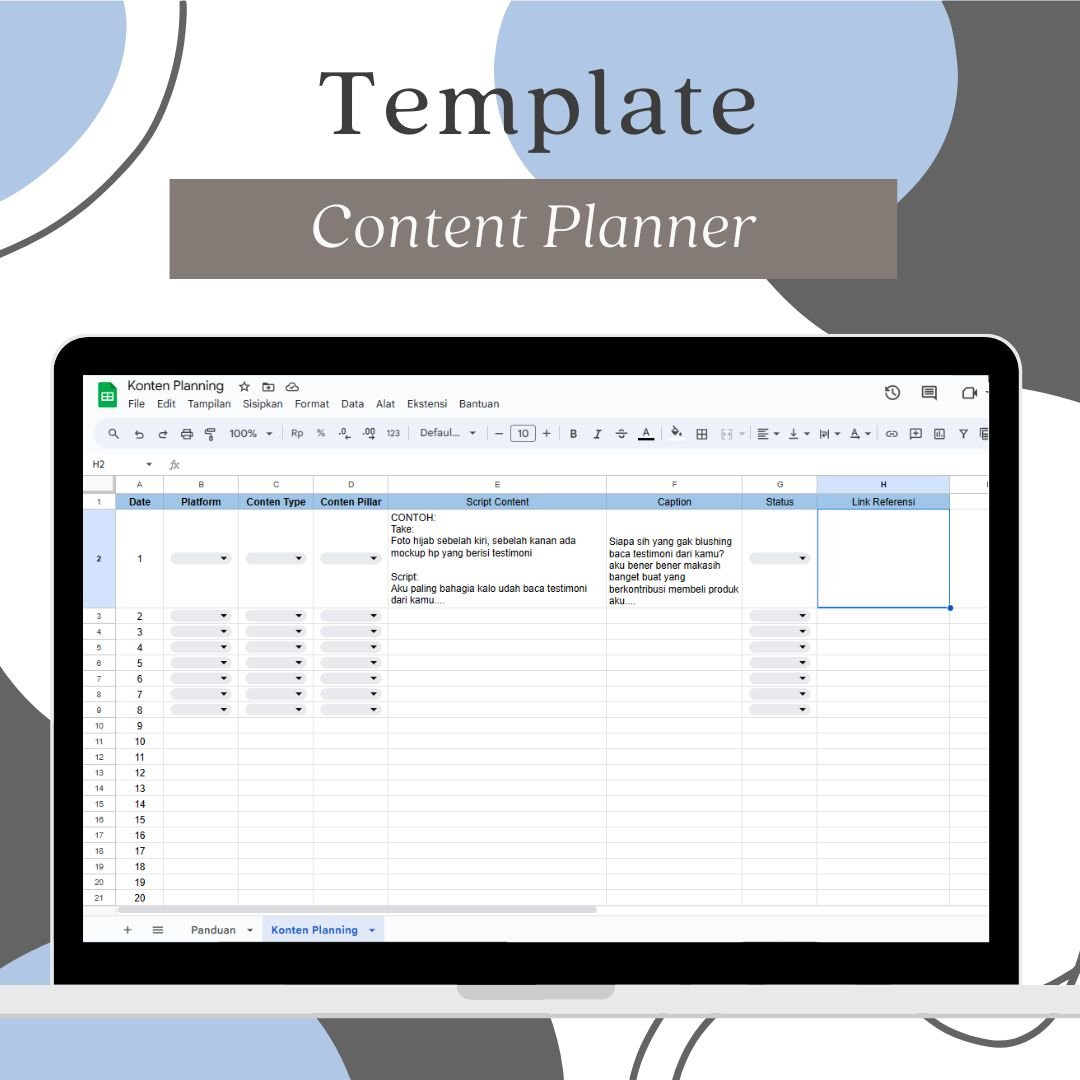 image for Content Planner Template  button