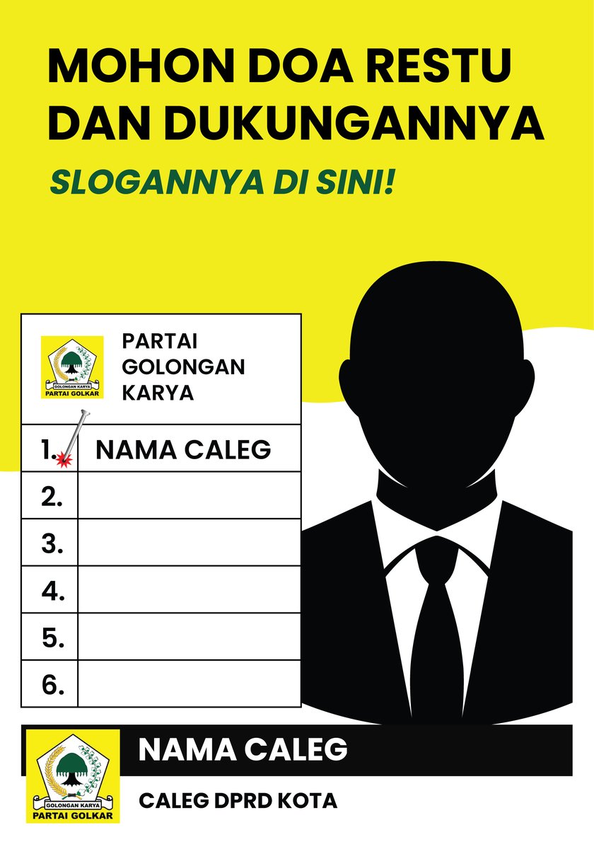 image for Spanduk Caleg Golkar button