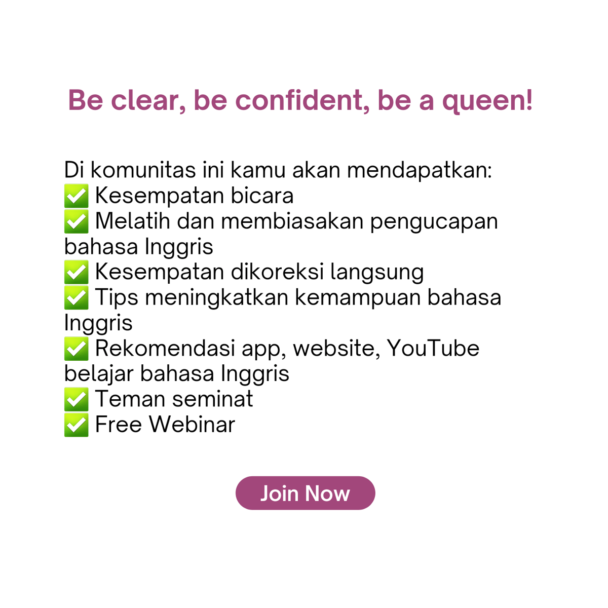Image for JOIN PRONUNCIATION QUEENS (English Community)
