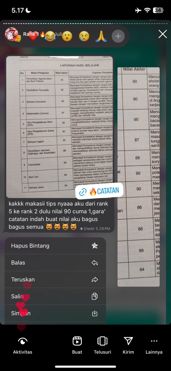 Image for "CATATAN INDAH" TERBUKTI BERDAMPAK (GESER GAMBAR)