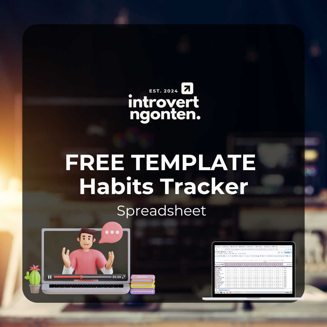 image for Template Habits Tracker Spreadsheet  button