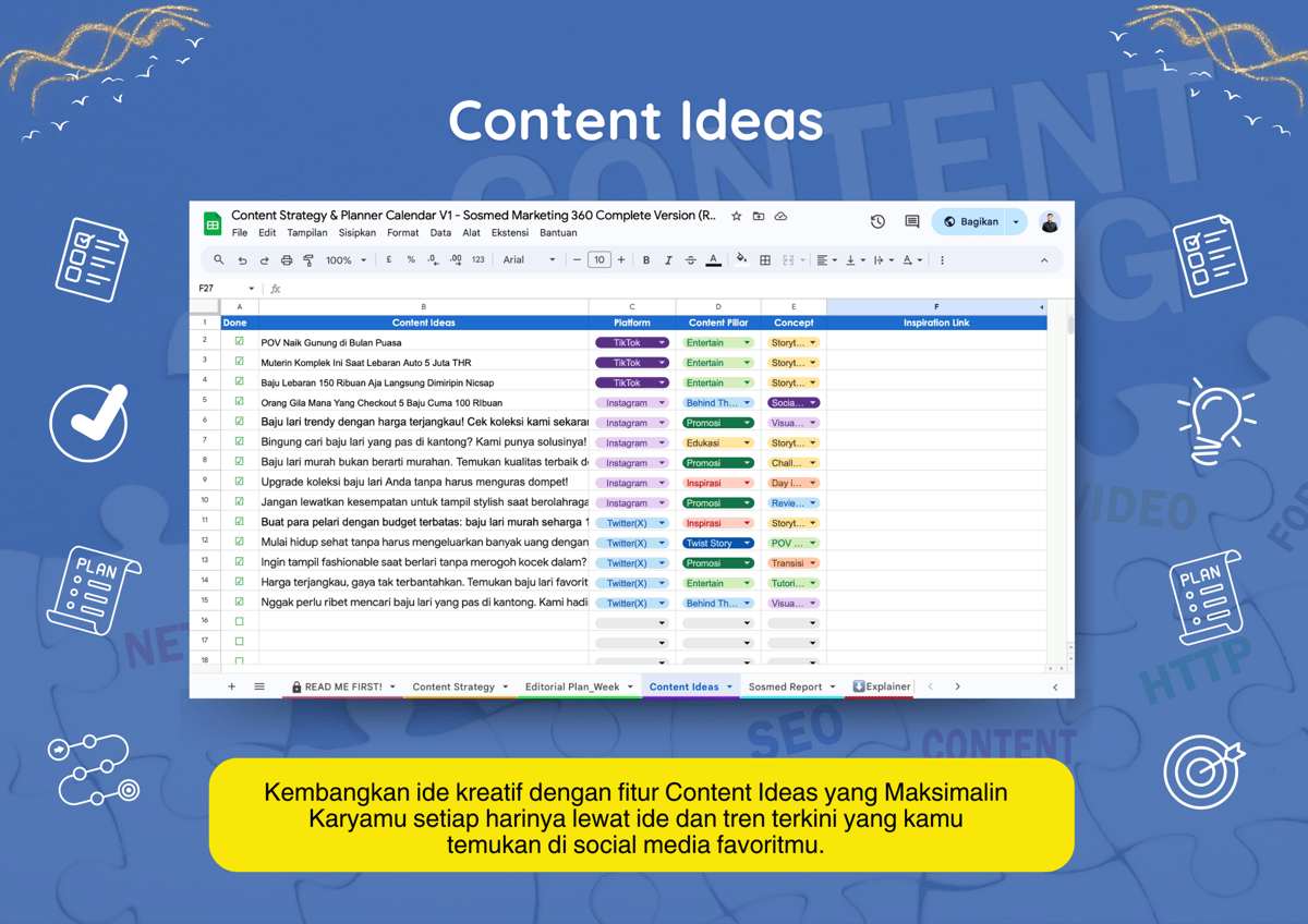 Image for Social Media & Content Planner #JagoNgonten