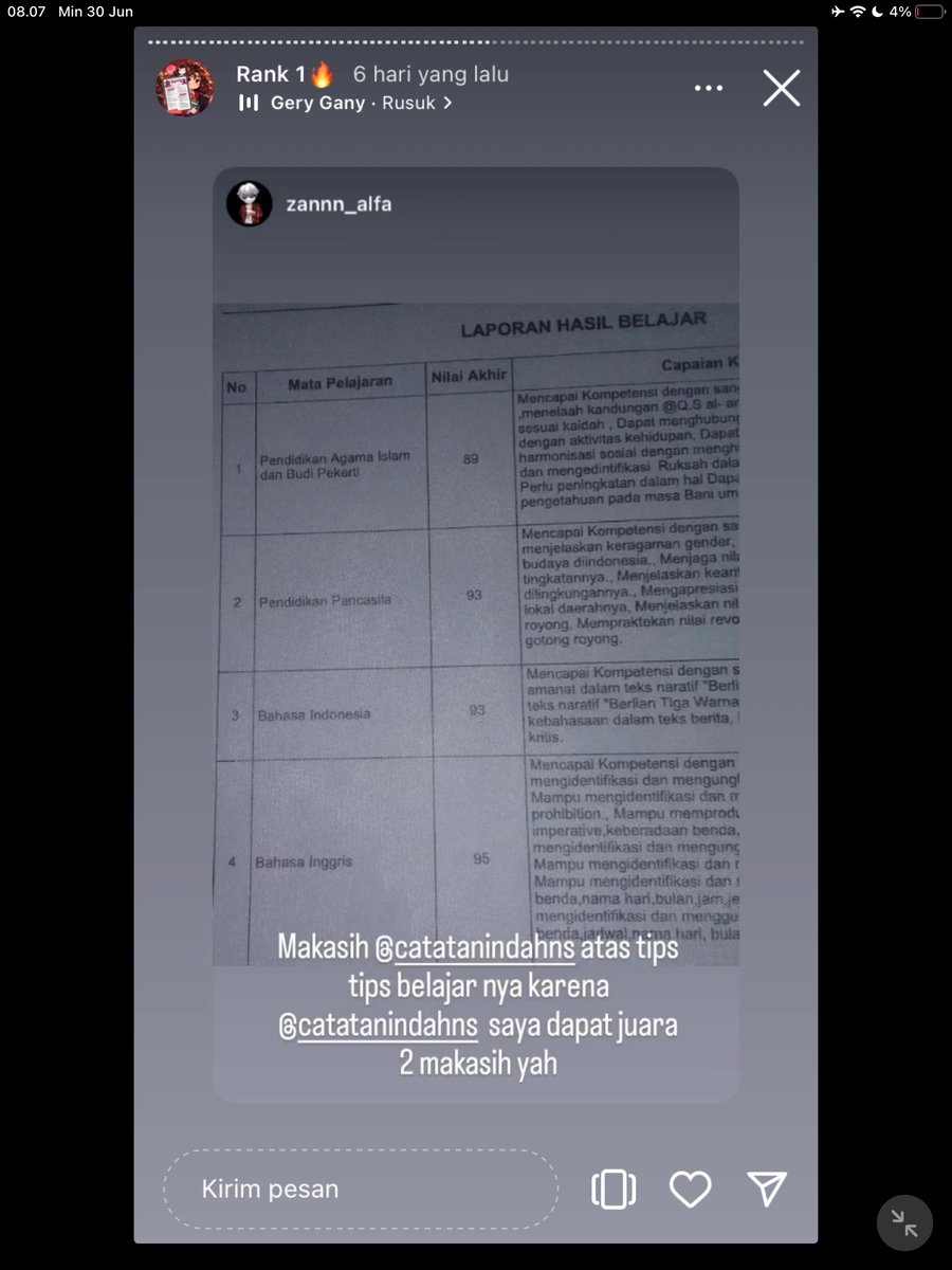 Image for FOTO KORBAN KECANDUAN BELAJAR PAKE "CATATAN INDAH" (GESER GAMBAR/CEK HIGHLIGHT IG CATATANINDAHNS BAGIAN "RANK 1"