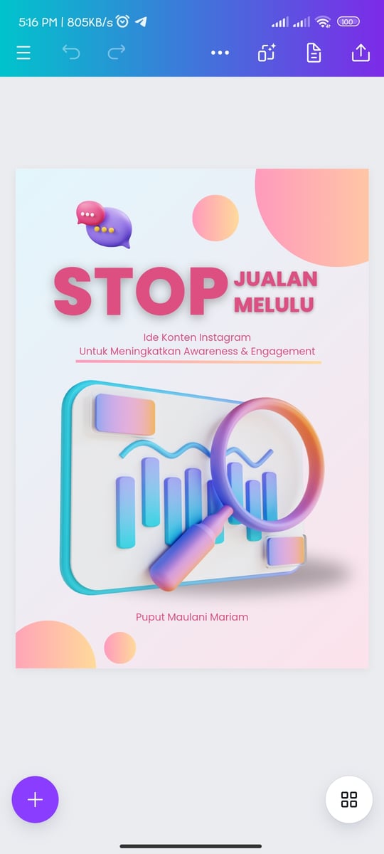 image for Ebook Ide Konten Instagram Untuk Meningkatkan Awareness dan Engagement button