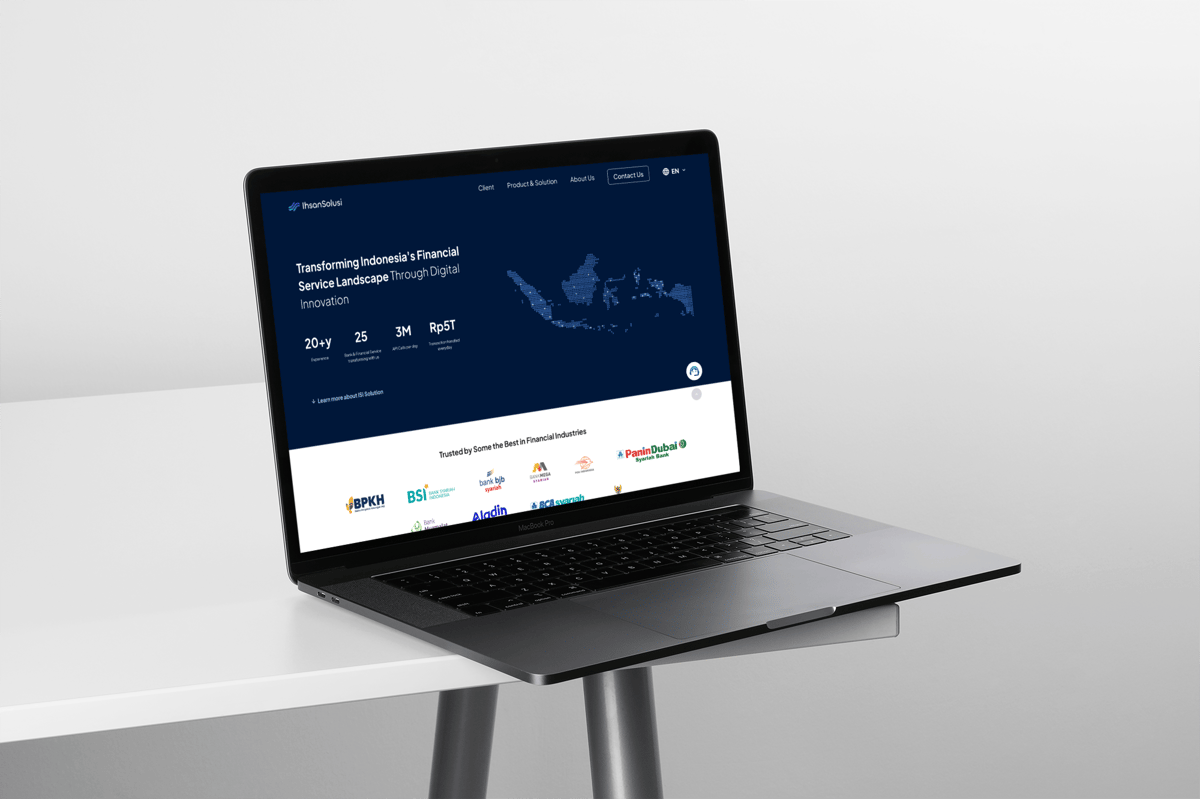 image for Ihsan Solusi Informatika, Web Company Profile | Revamp button