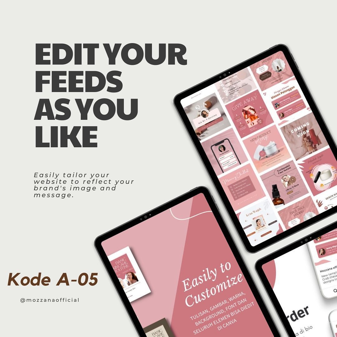 image for Template Feeds Instagram Aesthetic Series A-05 button