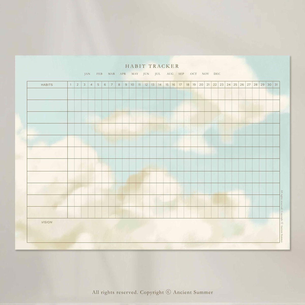 Image for  📝 Printable Planner and Habit Tracker Bundle (Digital Product - Instant Download!)