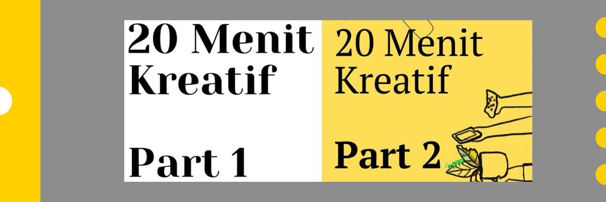 image for FULL VERSION! Bundling E-Book 20 Menit Kreatif Part 1 & 2 (Tanpa Audio Book) button