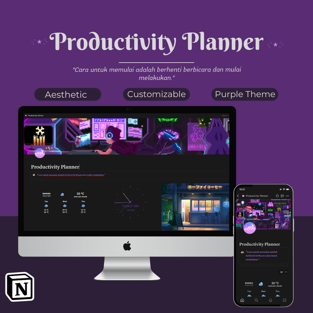 image for Notion Template | Productivity Planner 2024 🧠 button