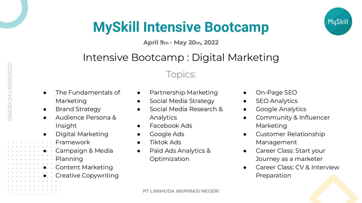 Image for Pelatihan & Bootcamp yang pernah saya ikuti