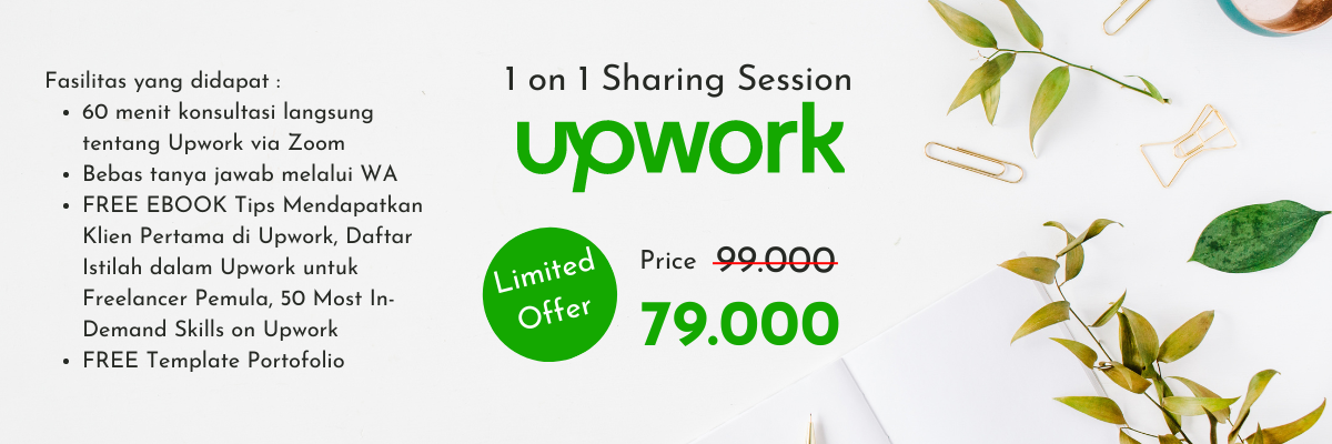 image for 1 on 1 Sharing Session About Upwork button