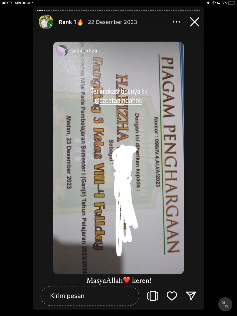 Image for FOTO KORBAN KECANDUAN BELAJAR PAKE "CATATAN INDAH" (GESER GAMBAR/CEK HIGHLIGHT IG CATATANINDAHNS BAGIAN "RANK 1"