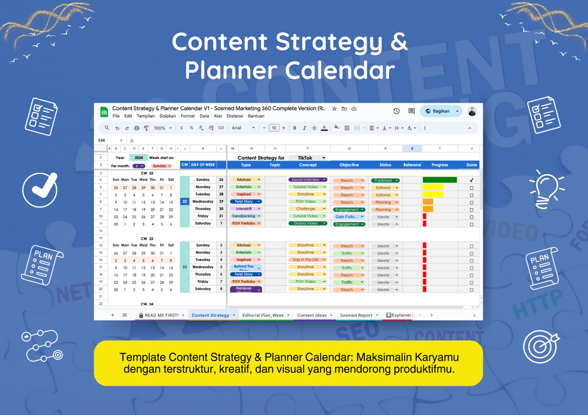 Image for Social Media & Content Planner #JagoNgonten