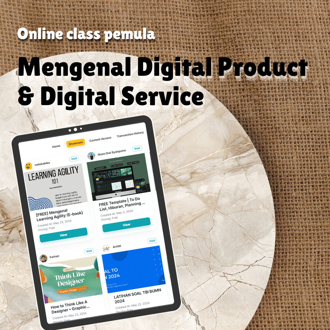image for Mengenal Digital Product & Digital Service (Kelas Online Pemula) button