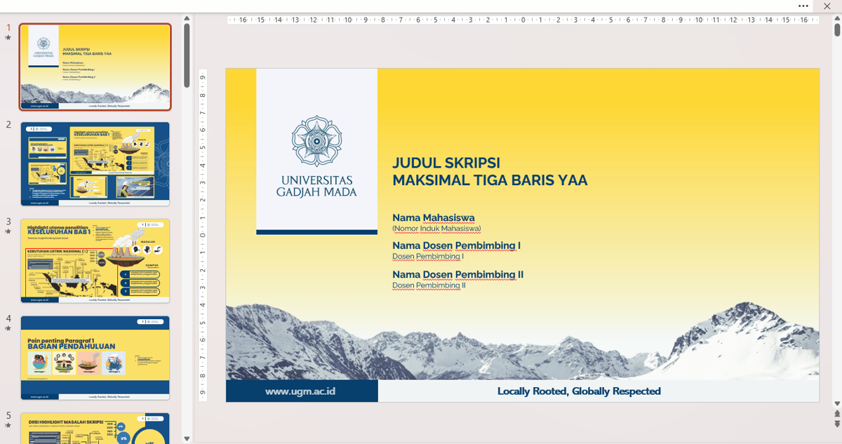image for [PROMO] Template Desain PPT Sidang UGM #1 button