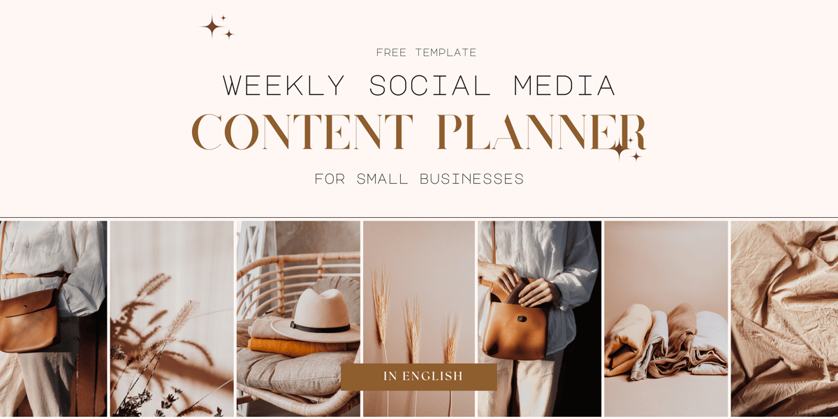 image for [Free] Weekly Social Media Content Planner (English) button