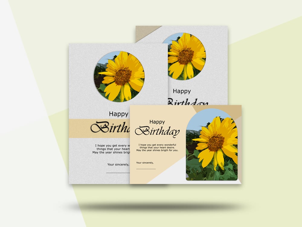 image for Kartu ucapan ulang tahun button