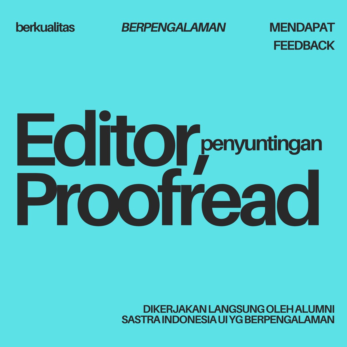 image for Proofread, Editor, Penyunting Berbagai Tulisan button