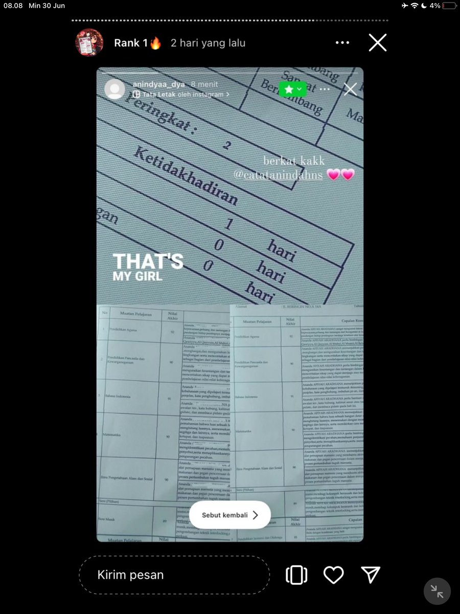Image for FOTO KORBAN KECANDUAN BELAJAR PAKE "CATATAN INDAH" (GESER GAMBAR/CEK HIGHLIGHT IG CATATANINDAHNS BAGIAN "RANK 1"