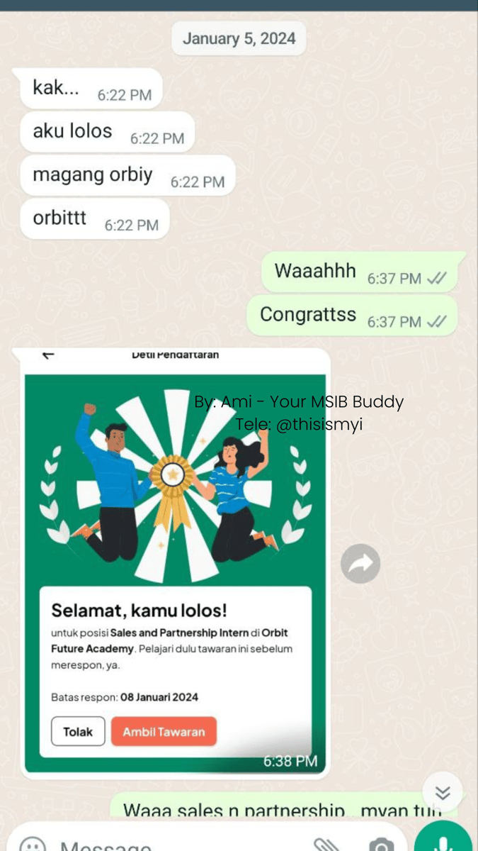 Image for Testimoni Bimbingan MSIB Batch 6