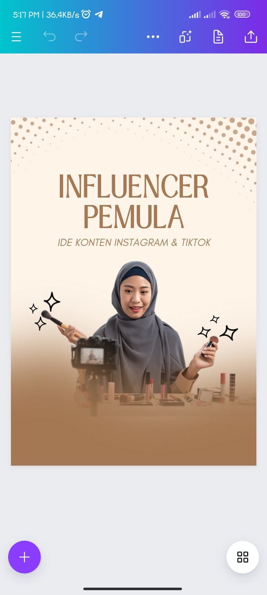 image for Ebook Ide Konten Instagram & TikTok Untuk Influencer Pemula button