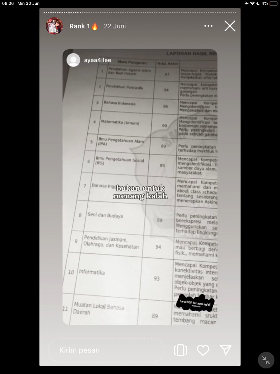 Image for FOTO KORBAN KECANDUAN BELAJAR PAKE "CATATAN INDAH" (GESER GAMBAR/CEK HIGHLIGHT IG CATATANINDAHNS BAGIAN "RANK 1"