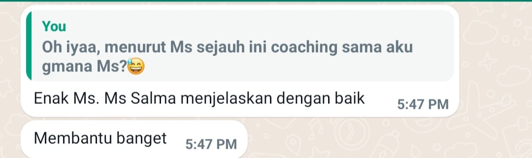 Image 0 for Apa kata mereka yang udah pernah Coaching Gizi?