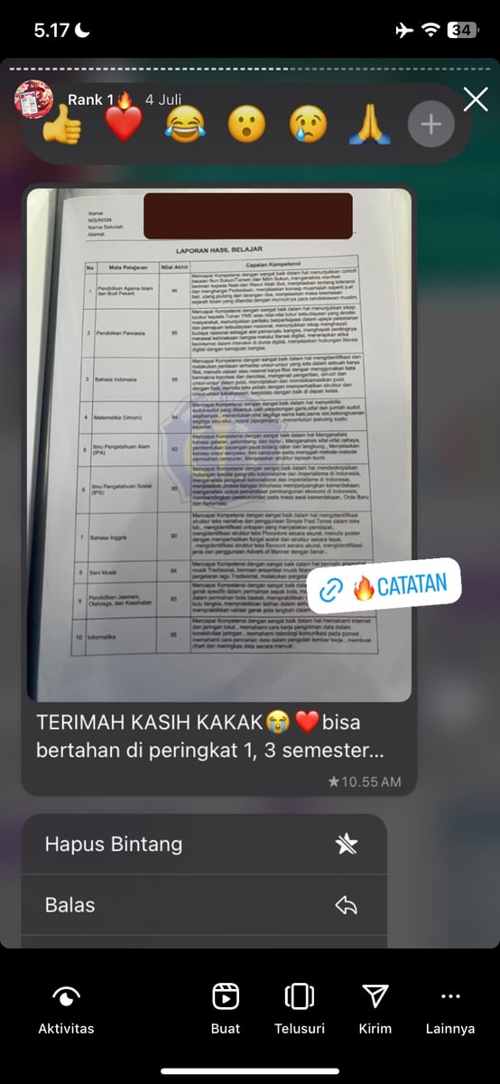 Image for "CATATAN INDAH" TERBUKTI BERDAMPAK (GESER GAMBAR)