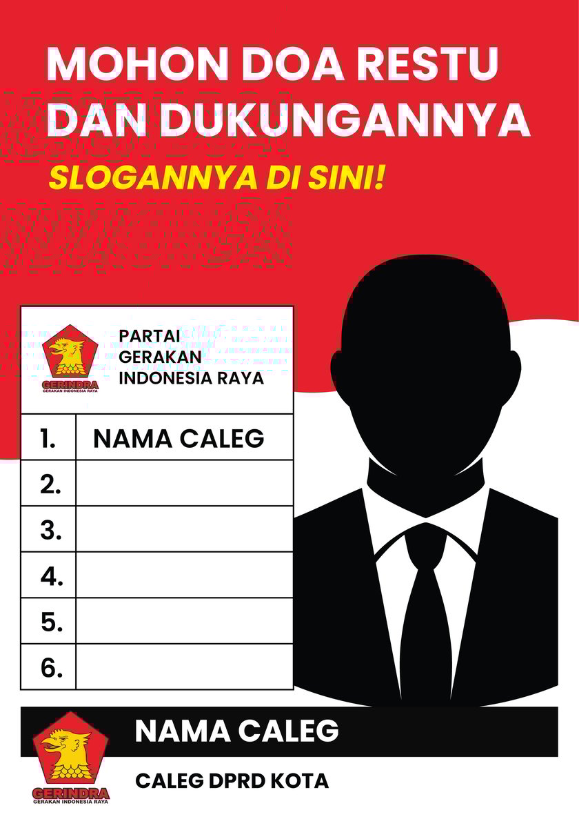 image for Spanduk Caleg Gerindra button