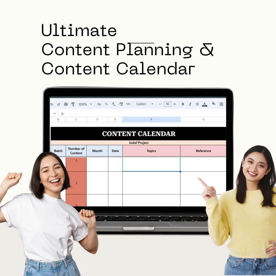 image for [Free Template] Content Calendar & Content Planner button