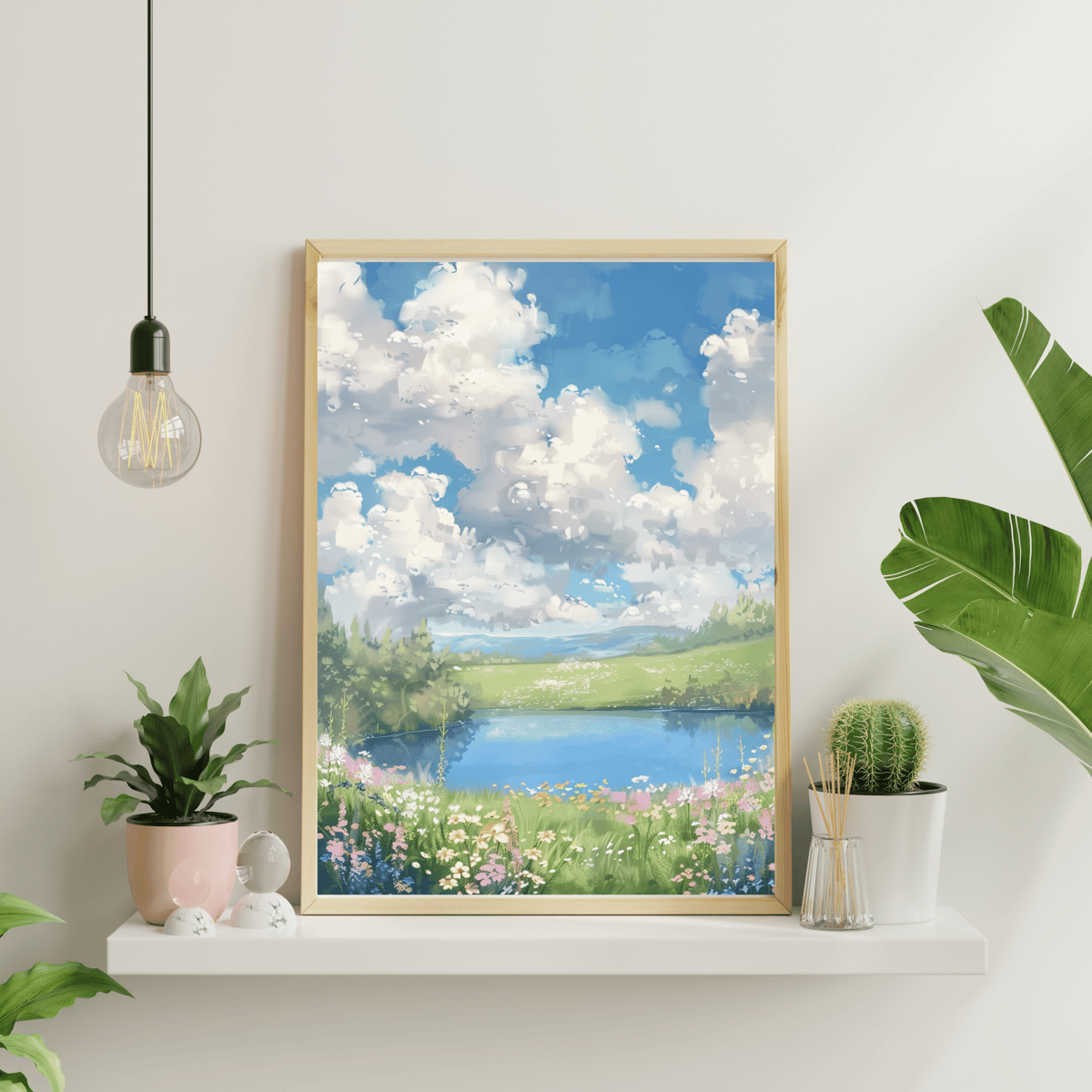 Image for Digital produk A lake in the distance (Instant Download)