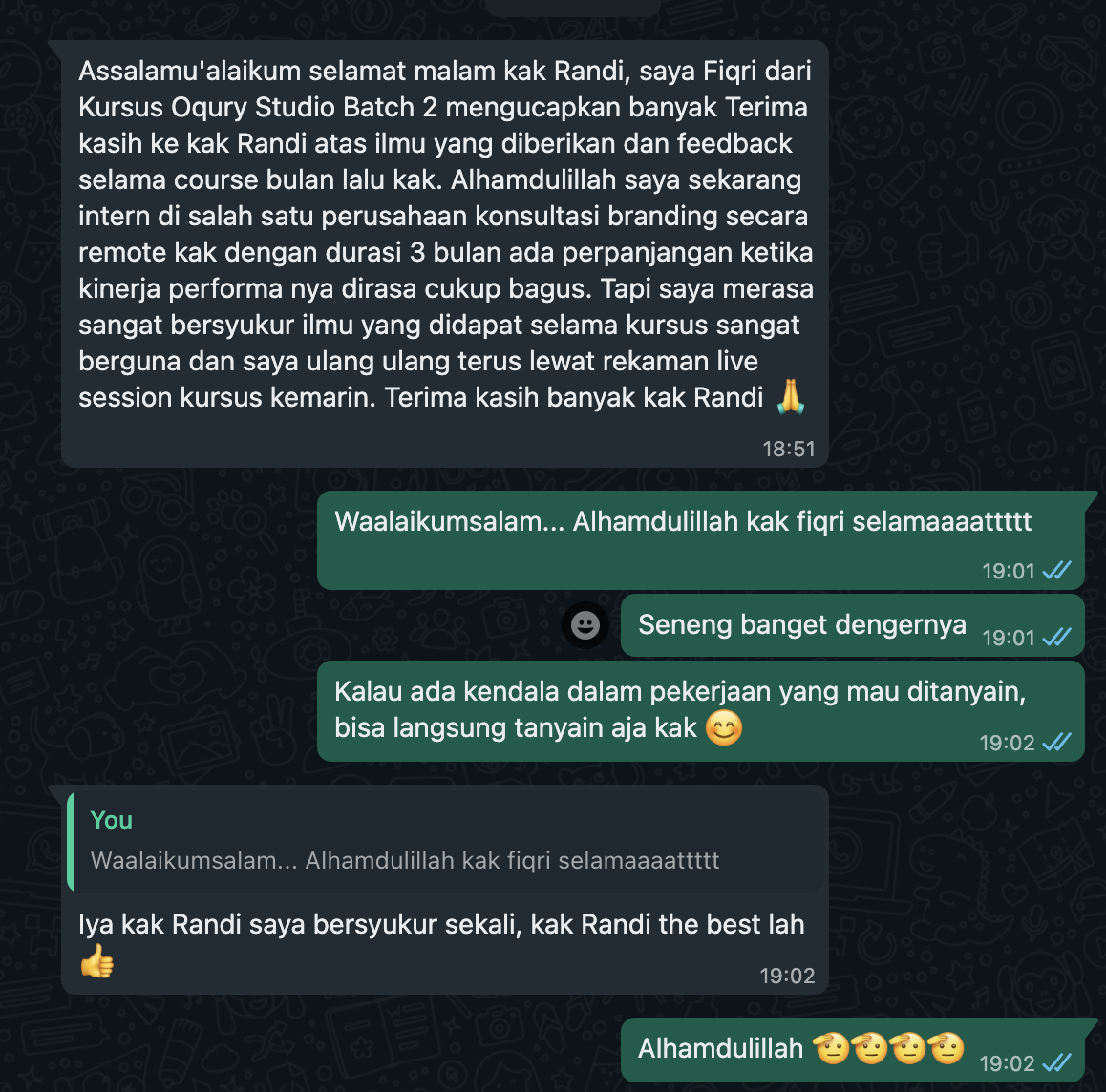 Image 2 for Beberapa Testimoni dan Proyek dengan Peserta Sebelumnya