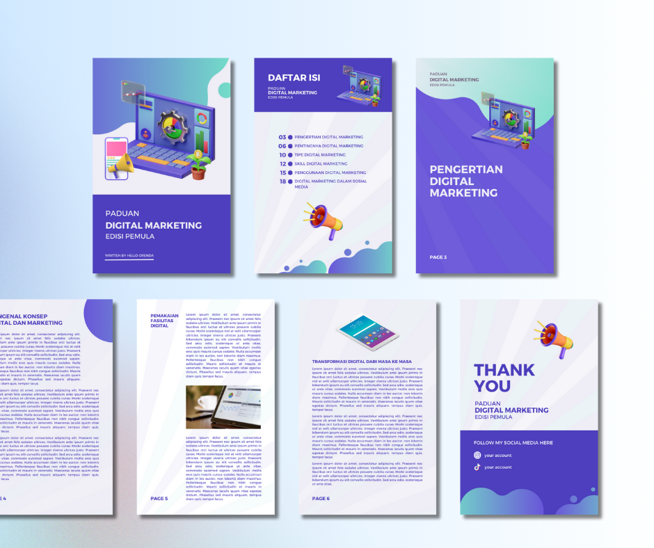 image for [Only 10K] Design E-Book Digital Marketing Canva Template  button
