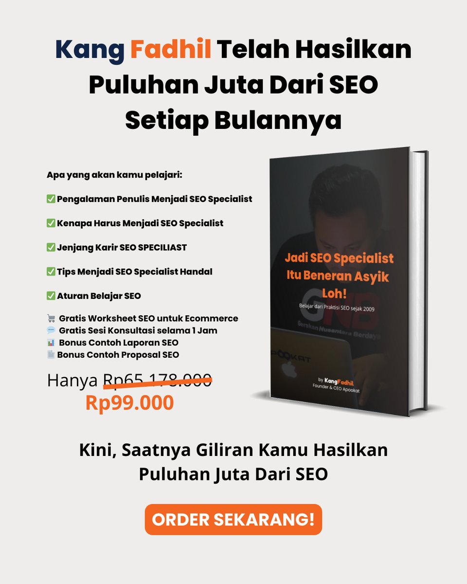 image for EBook MENJADI SEO SPECIALIST ITU ASIK LOH! button