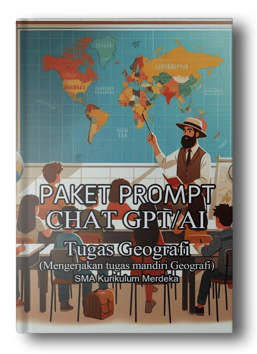 image for (XII) E-BOOK PAKET PROMPT CHAT GPT TUGAS GEOGRAFI SMA KURIKULUM MERDEKA KELAS 12. TUGAS GEO LANGSUNG GUSUR! button