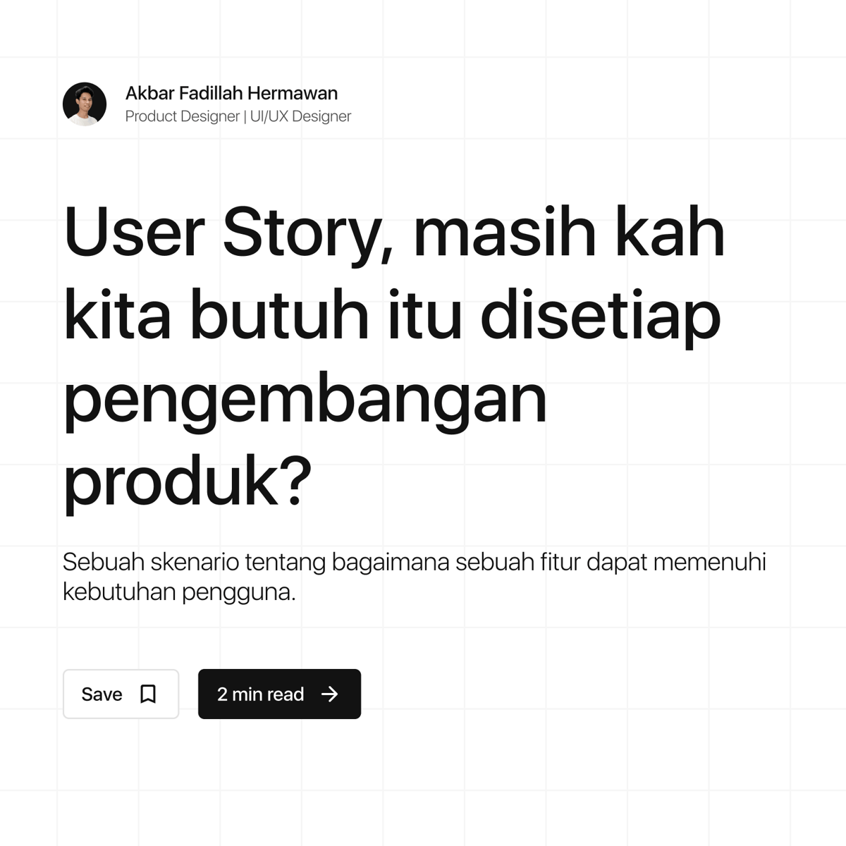 image for User Story, masihkah kita butuh itu disetiap pengembangan produk? button